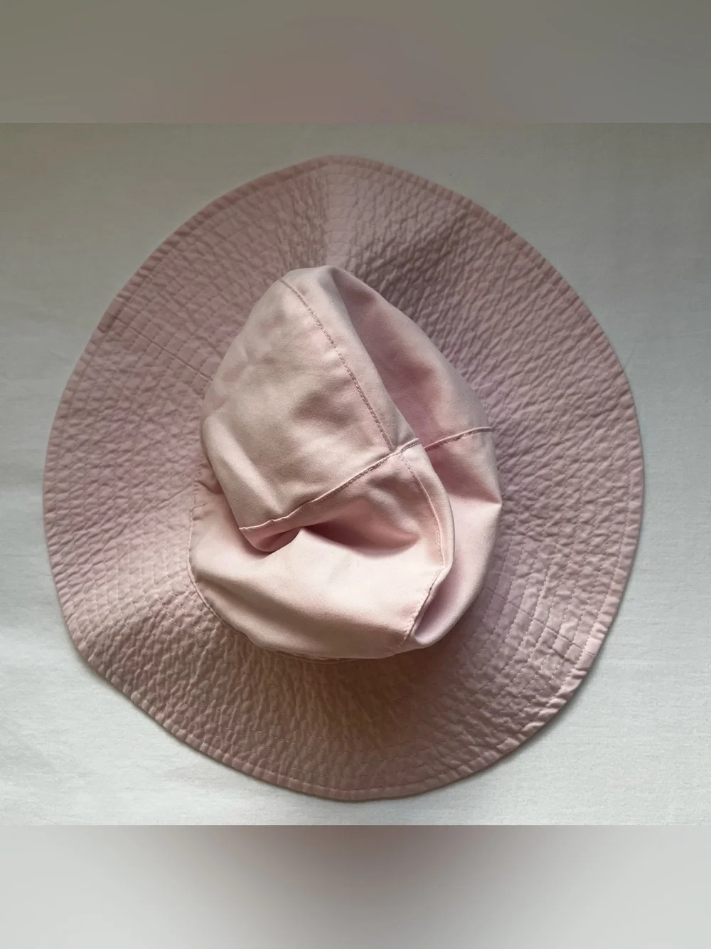 Carter's Toddler Girl's Pink and White Reversible Sun Hat Size 2T-4T